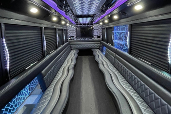 New Bedford Party Bus Interior