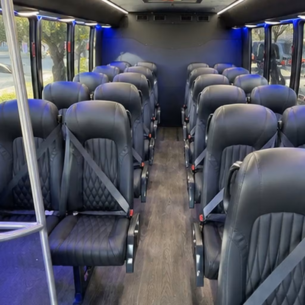 28 passenger minibus inside