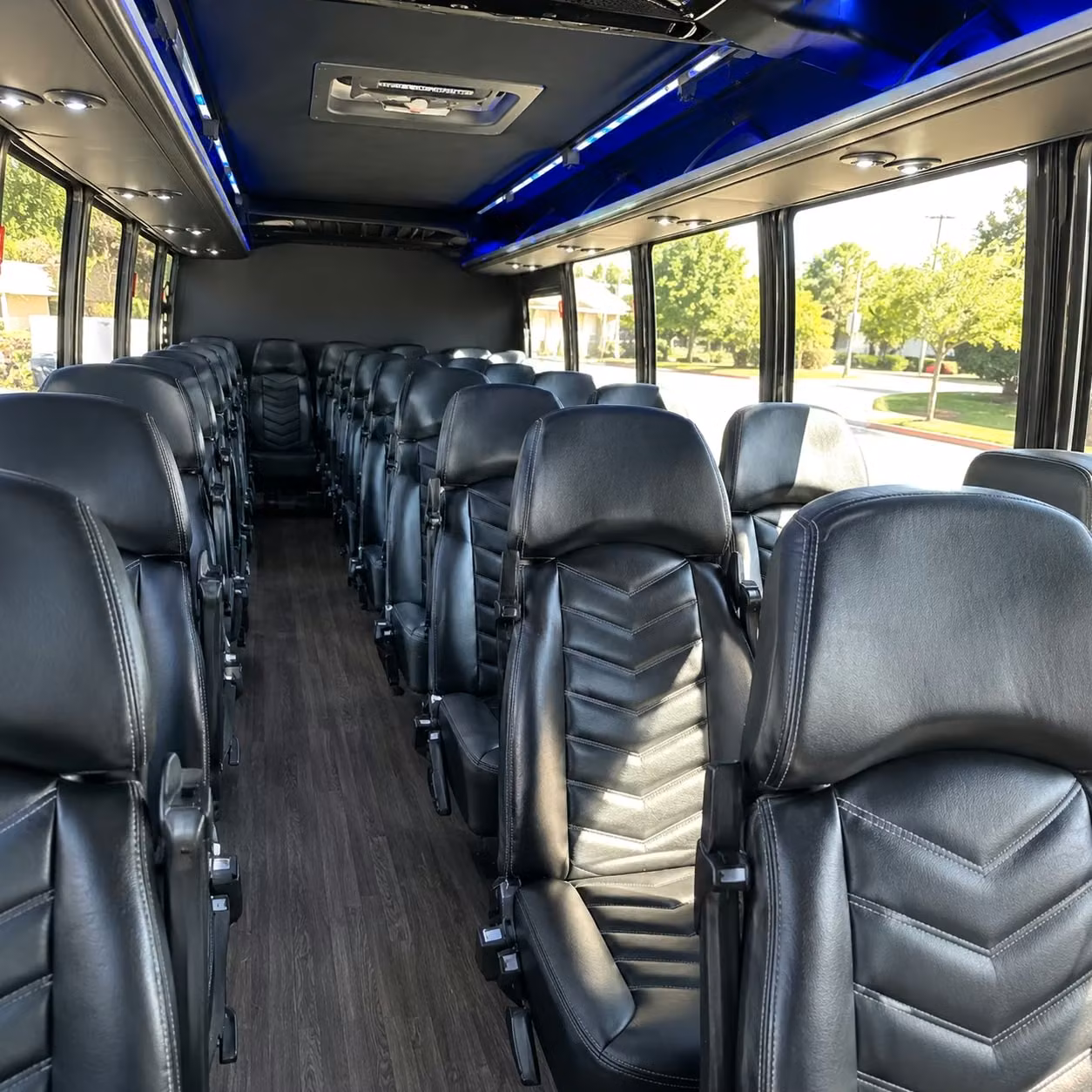 35 passenger minibus inside