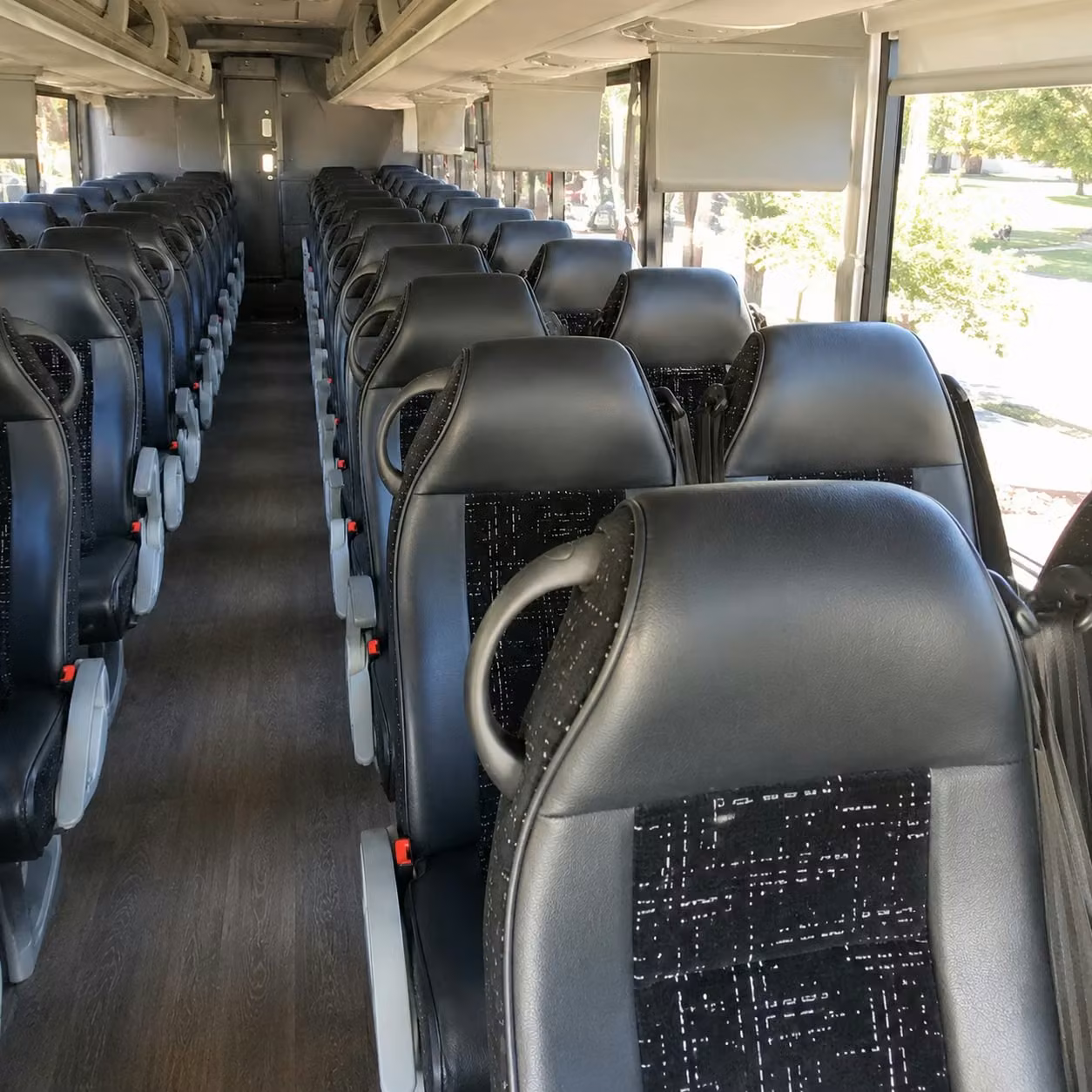 new bedford charter bus rental inside